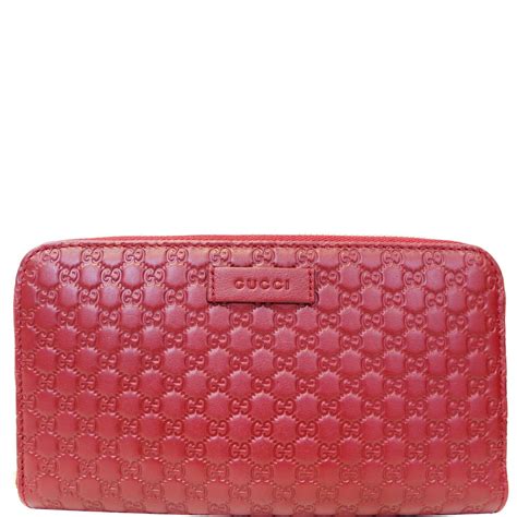 gucci red zip wallet|Gucci guccissima wallet.